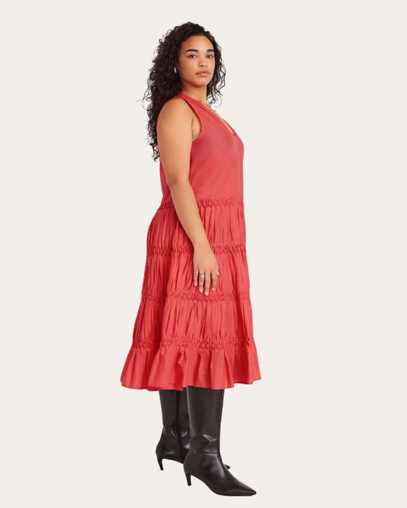Wallis Smocked Dress Geranium